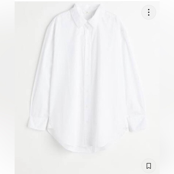 H&M Other - Classic White womens oversize Shirt